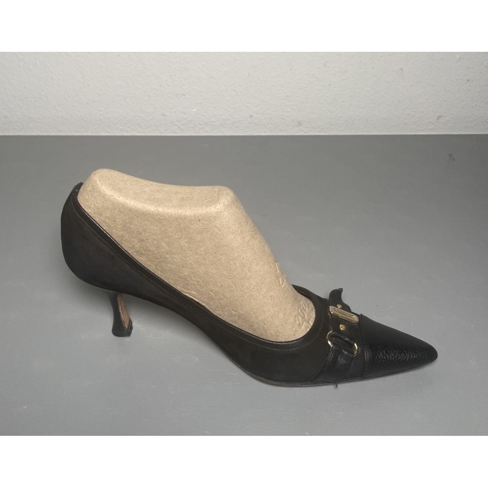 Ramon Tenza Womens Pointed-Toe Pumps Size 7.5M Black Heels Made in Spain